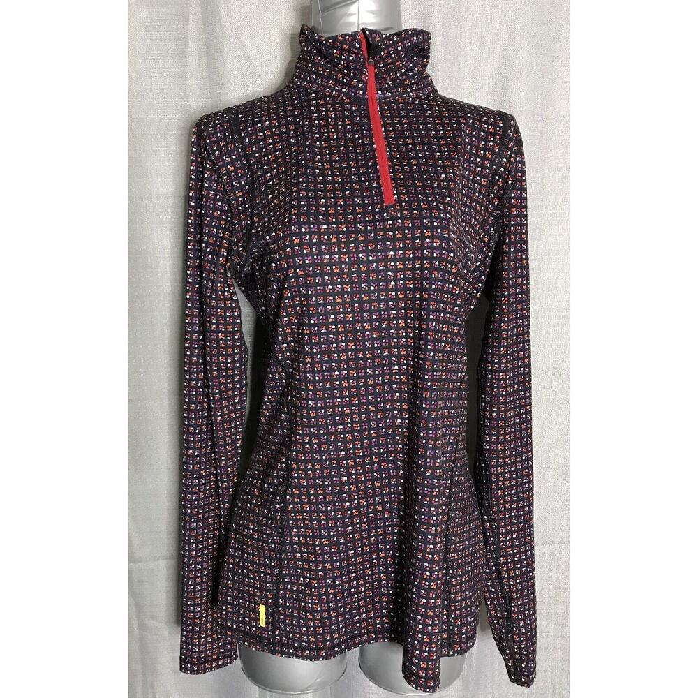 Lole Women’s Quarter Zip Layering Top Jacket SMulticolor‎ Spots